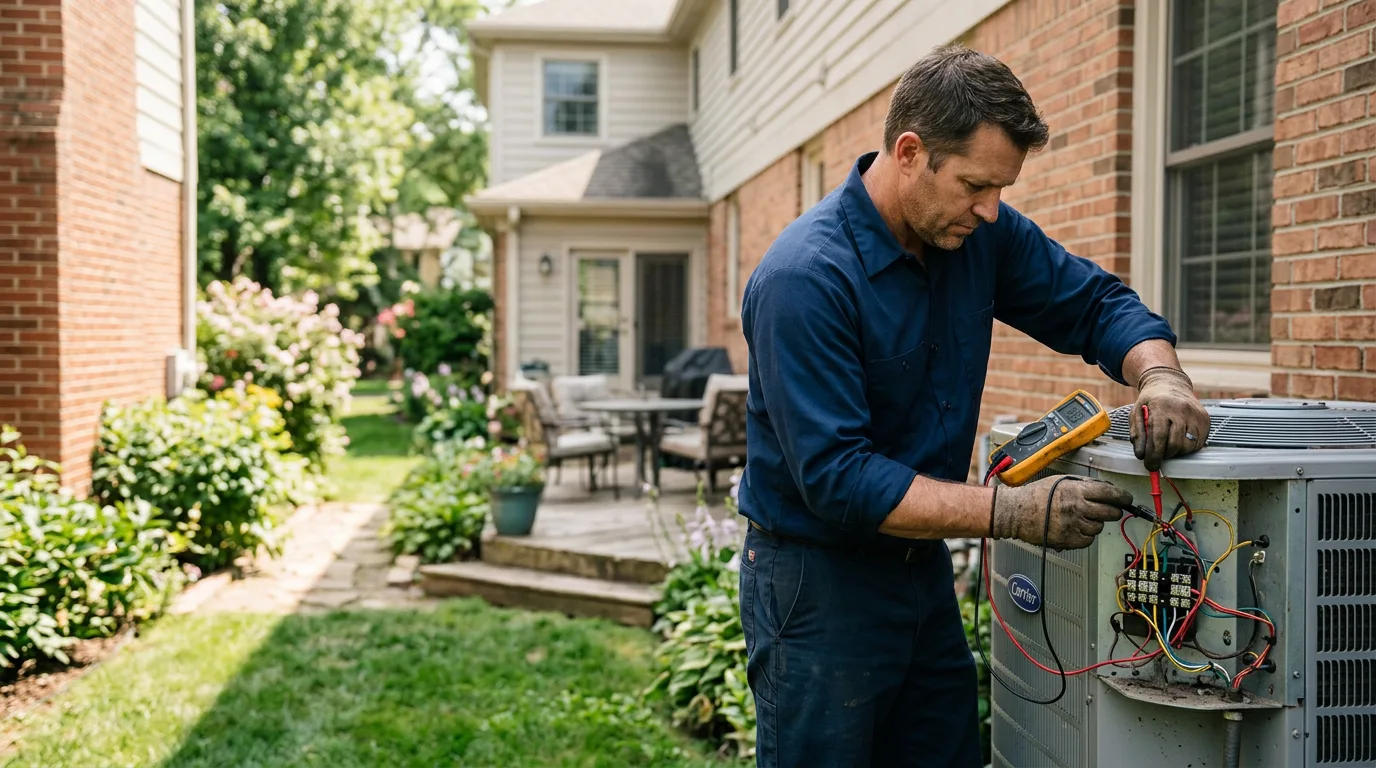 HVAC technician working near Masontown, PA